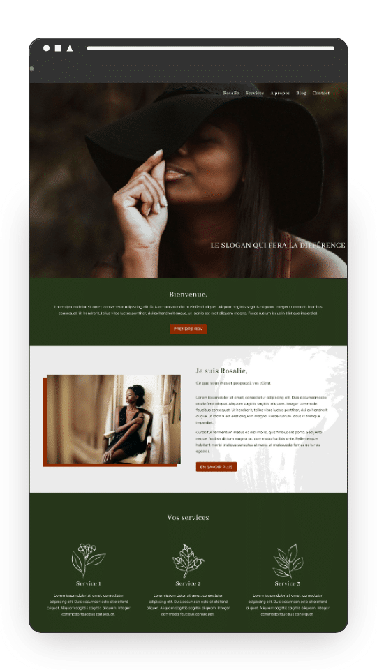 template rosalie template rosalie